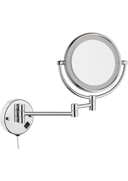 A44010 Ledli Makyaj Aynası, Krom