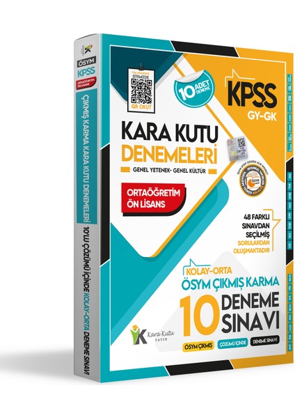 2024 KPSS Genel Yetenek Genel Kültür Ön Lisans ÖSYM Tüm Arşiv Seçme Kolay-Orta Çıkmış Karma Karakutu Çözümü Içinde 10LU Deneme fiyatları