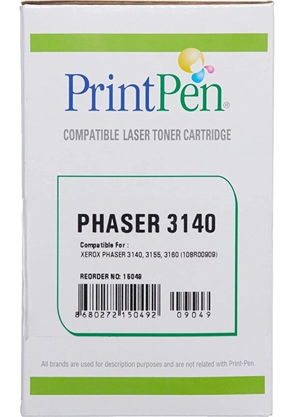 Xerox Phaser 3140 (108R00909) Yüksek Kapasite Muadil Toner