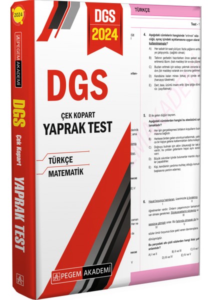 DGS 2024 Çek Kopart Yaprak Test