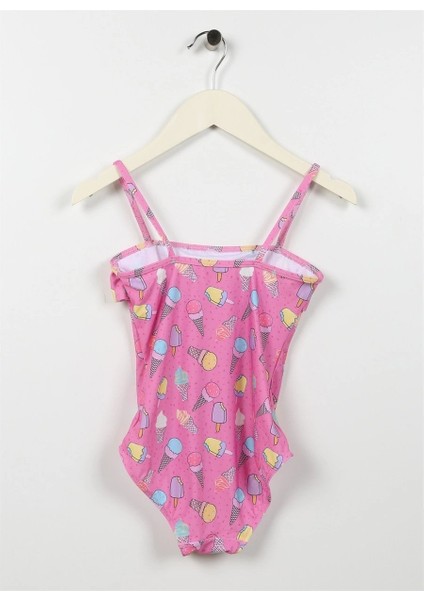 Glace Swimsuit Pembe Çocuk Mayo