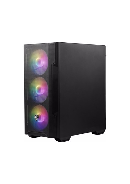 MAG FORGE M100A D60 Akrilik yan panel 3x120mm 1x120mm Auto RGB Fan 600W 80+ mATX Gaming Bilgisayar Kasası