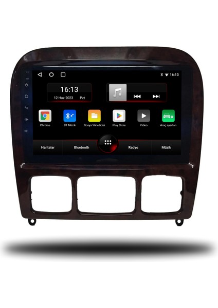 Avaydel Mercedes S Class Uyumlu Android Carplay Multimedya 2000-2006 8GB Ram + 128GB Hafıza