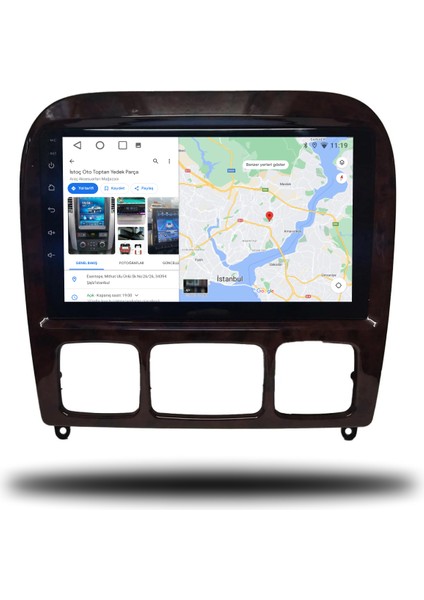 Avaydel Mercedes S Class Uyumlu Android Carplay Multimedya 2000-2006 8GB Ram + 128GB Hafıza