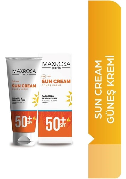 Sun Spray Güneş Koruyucu SPF50 + Maxrosa Paris 50+Spf Yüksek Koruyucu Güneş Kremi 60 ml