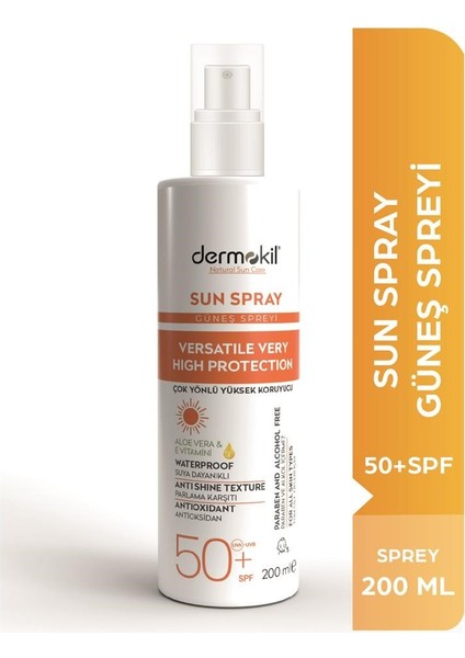 Sun Spray Güneş Koruyucu SPF50 + Maxrosa Paris 50+Spf Yüksek Koruyucu Güneş Kremi 60 ml