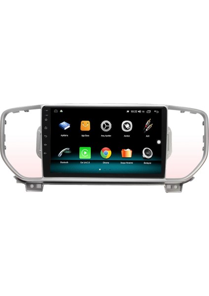 Kia Sportage Android 12 Multimedya Carplay 8gb Ram + 128GB HDD Navigasyon Ekran