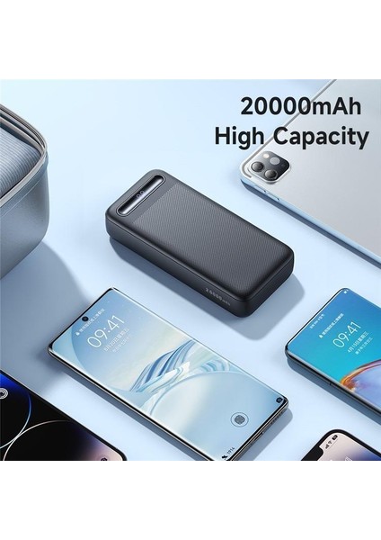 20000MAH LED Ekranlı Powerbank MC-4432 Siyah 10.5W