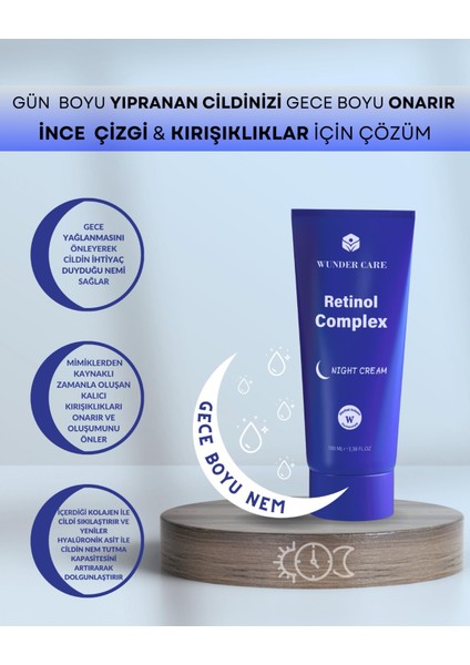 Retinol Krem - Gece Kremi - Hyaluronik Acid - Collagen - Niacinamide - Arbutin - Night Cream 100 ML