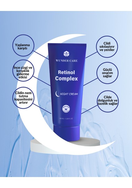 Retinol Krem - Gece Kremi - Hyaluronik Acid - Collagen - Niacinamide - Arbutin - Night Cream 100 ML