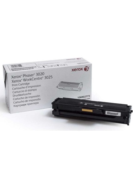 3020 Phaser 3020 Standart Kapasite 106R02773 Siyah Toner