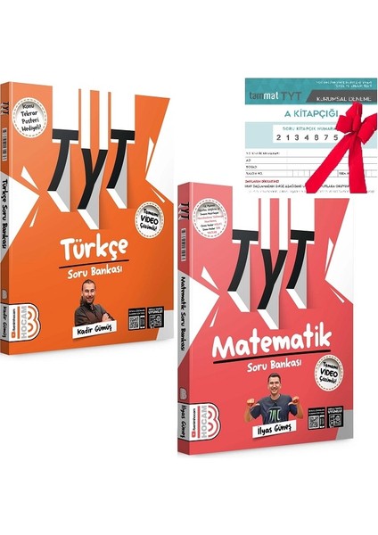 2024 TYT Türkçe - TYT Matematik Tamamı Çözümlü Soru Bankası Set + Tammat TYT Deneme
