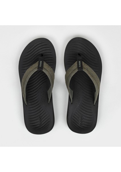 Olaian Erkek Parmak Arası Terlik - Haki - 500 modelleri