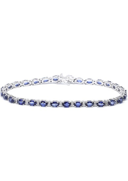 9.37 Crt. Yakut Su Yolu Pırlanta Bileklik