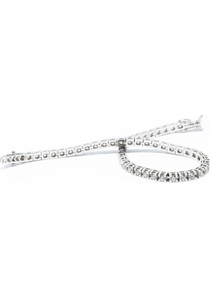 Tel Tırnak Su Yolu Pırlanta Bileklik