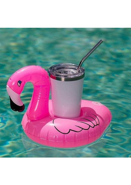 Flamingo Şişme Havuz Deniz Bardak Tutucu Float Bar