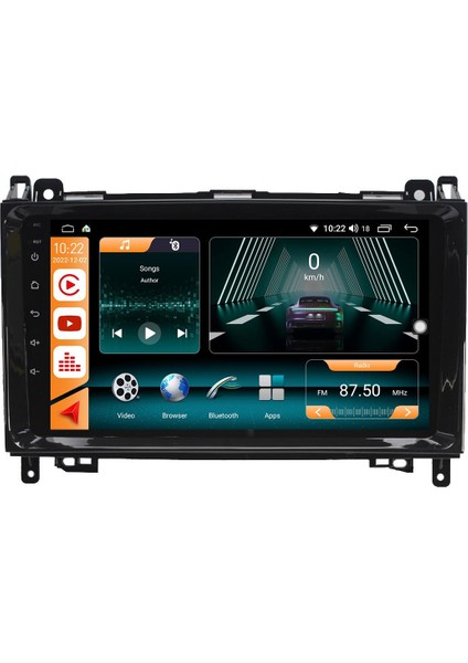 Mercedes W245 Android 12 Multimedya Carplay 8gb Ram + 128GB HDD Navigasyon Ekran