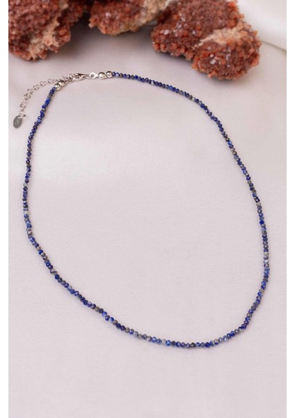 Lapis Taşı Kolye ( 925 Ayar Gümüş Aparatlı )