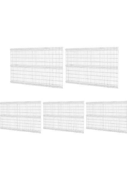 Pcm 5'li Panel Çit Teli 75X250 cm Çift Telli Antrasit Avantaj Paketi (12,5 Metre)