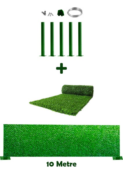 Pcm Çim Çit 150 cm + 5 Direk Avantaj Paketi (10 Metre)