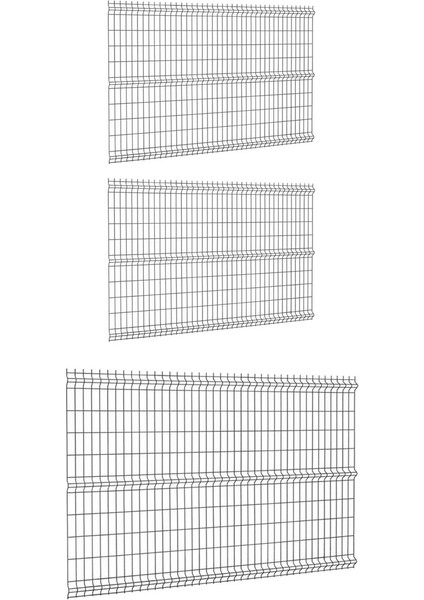 Pcm 3'lü Panel Çit Teli 50X250 cm Antrasit Çift Telli Avantaj Paketi (7,5 Metre)