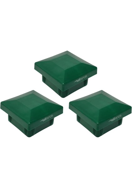 Pcm Panel Çit Kapak 50X50 mm Yeşil 20 Adet