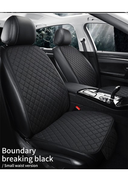 Mazda Araçlar Için Üniversal 2 Li Araba Koltuk Minderi 2 Parça Ön Koltuk Siyah Deri Siyah Desen