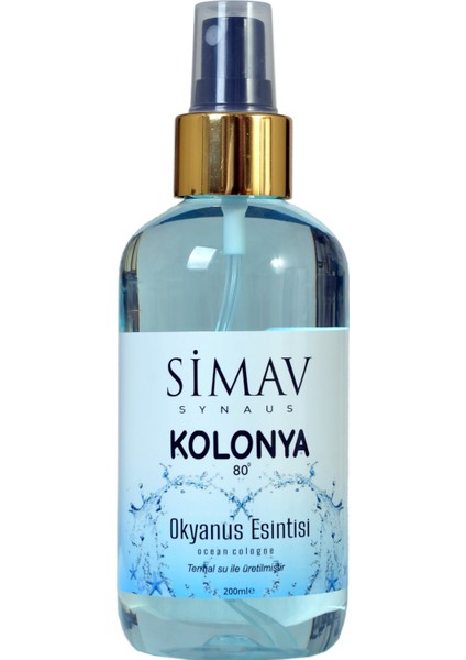 Simav Termal Sulu Kolonya Seti 5'li - 200 ml Spreyli