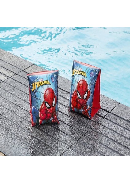 Efna Store Bestway Spiderman Lisanslı Çocuk Şişme Kolluk 23X15 cm 3-6 Yaş