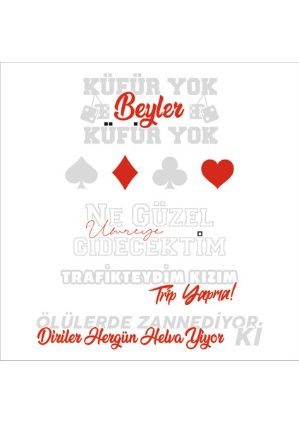 Arka Cam Sticker Set (Model 4)