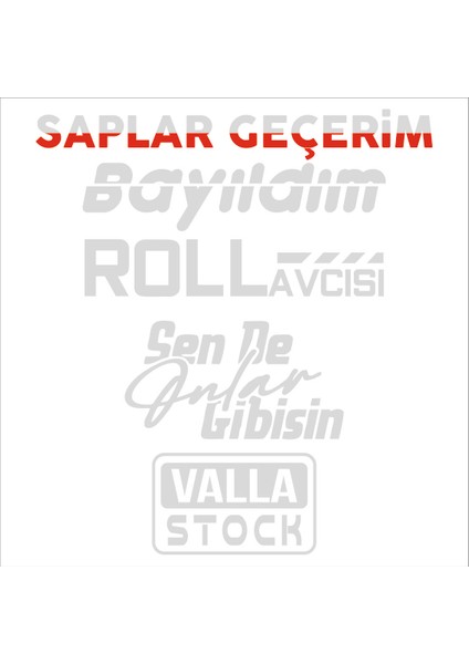 Arka Cam Sticker Set (Model 6)