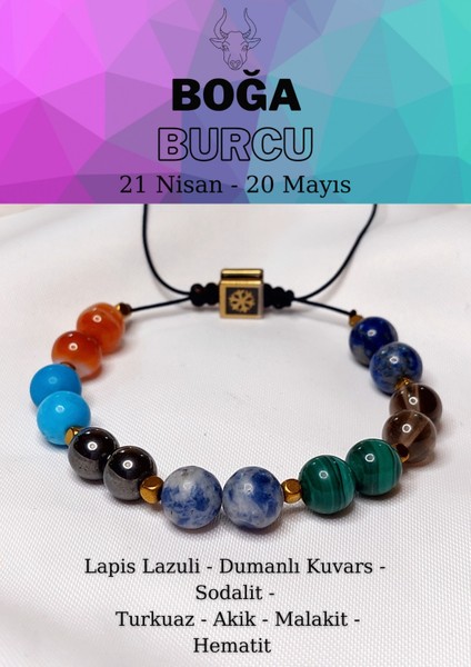 Boğa Burcu Ayarlanabilir Bileklik