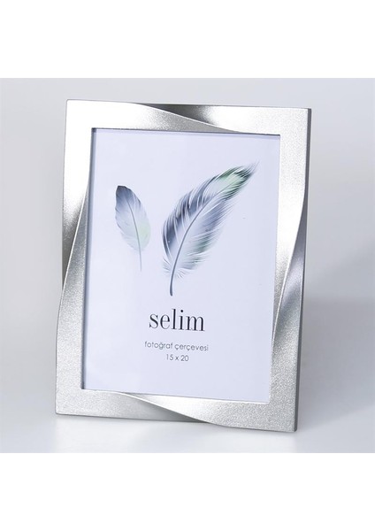 15X20 Curved Çerçeve Gümüş
