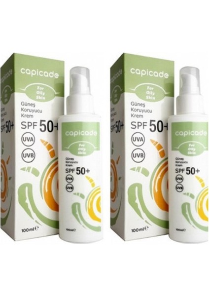 Yağlı Ciltler Için Spf50+ Güneş Koruyucu Krem 100ml 2adet