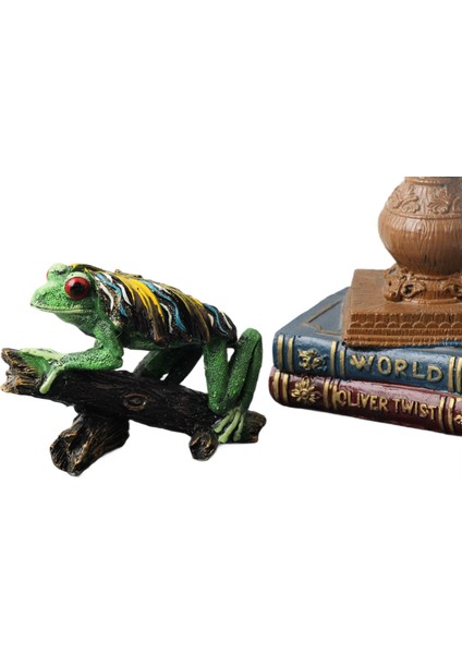 Renkli Afrika Ağaç Kurbağası Biblo Heykel Ev Ofis Yeni Yıl Hediyesi Dekor Konsol Vitrin Süsü 12 cm