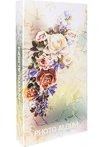 RS307 Fotoğraf Albümü 10x15cm 300 Fotoğraf Kapasiteli Gelin Buketi Desenli Lüks Albüm
