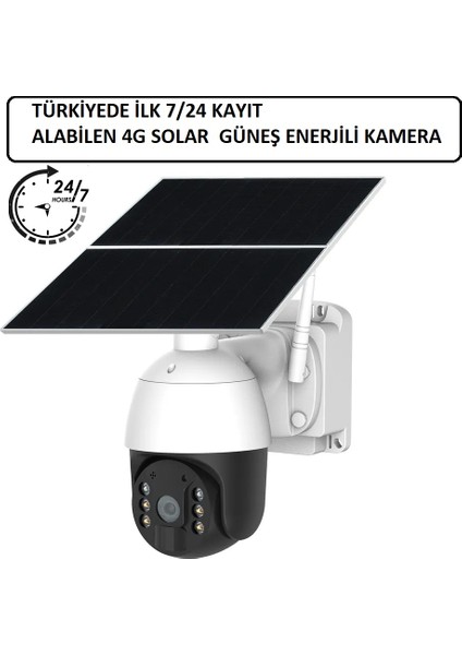 Wificam Plus 4g Sim Kartlı Solar Kamera 7/24 Kayıt Alan Ilk 4g Solar Kamera