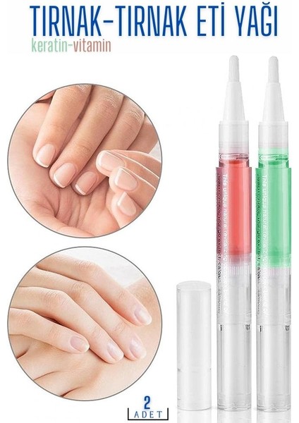 Tırnak Yağı Canladırıcı Bakım Kalemi 2 Li Paket