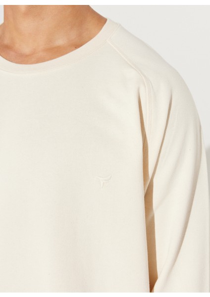 ALTINYILDIZ CLASSICS Altınyıldız Classics Bisiklet Yaka Ekru Erkek Sweatshırt 4A5223200008