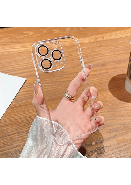 iPhone 14 Pro Max Kılıf Lens ve Hoparlör Toz Koruma Filtreli Sert Ultra Ince Kenarları Renkli Arkası Sararmaz Şeffaf fiyatları
