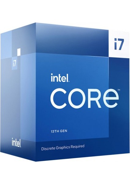 I7-13700F 16 Core, 2.10GHZ, 30MB,65W, LGA1700, 13.nesil, Box, (Grafik Kart Yok, Fan Var)