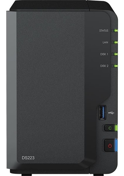 DS223 Realtek Qc 2 GB Ram- 2-Diskli Nas Server (Disksiz)
