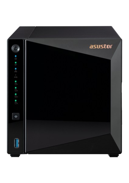 Asustor AS3304T, 2gb Ddr4 Ram, 4 Yuvalı (4X22TB Destek), 1x2.5gbe Network, 3xusb 3.2, Tower Nas (Yedekleme) Cihazı