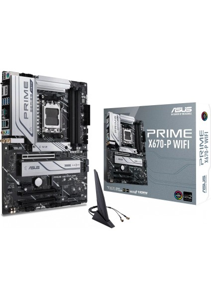 Prıme X670-P Wıfı, 4xddr5, 3xm.2, Hdmı, Dp, Type-C, Wi-Fi 6, Bluetooth V5.2, Amd Ryzen 7000 Serisi, Am5 Soket Anakart