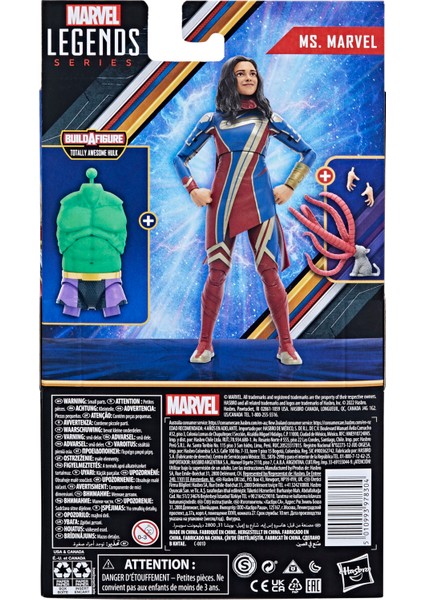 The Marvels - Marvel Legends Ms. Marvel (Totally Awesome Hulk Baf)