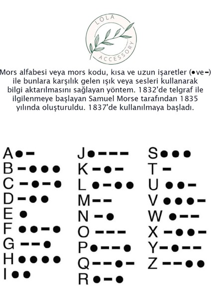 Aida Astrid Hematit Doğal Taş Mors Alfabesi Harfli Bileklik Sevgili Çift Bileklik 2'li  Örgü Hediye Kutulu