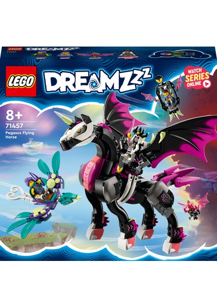 ® DREAMZzz Uçan At Pegasus 71457 - 8 Yaş ve Üzeri Macera Sever Çocuklar Için 2 Farklı Yapım Seçeneği Sunan Yaratıcı Oyuncak Yapım Seti (482 Parça)