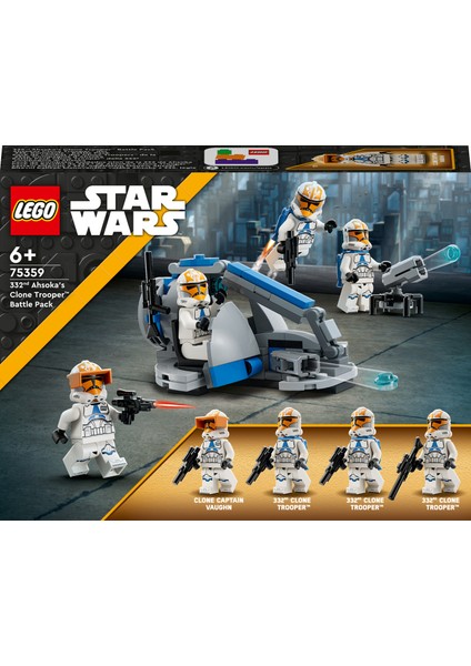 LEGO® Star Wars™ 332. Ahsoka'nın Klon Trooper'ı Savaş Paketi 75359 - 6 Yaş ve Üzeri Star Wars Hayranı Çocuklar Için Yaratıcı Oyuncak Yapım Seti (108 Parça)