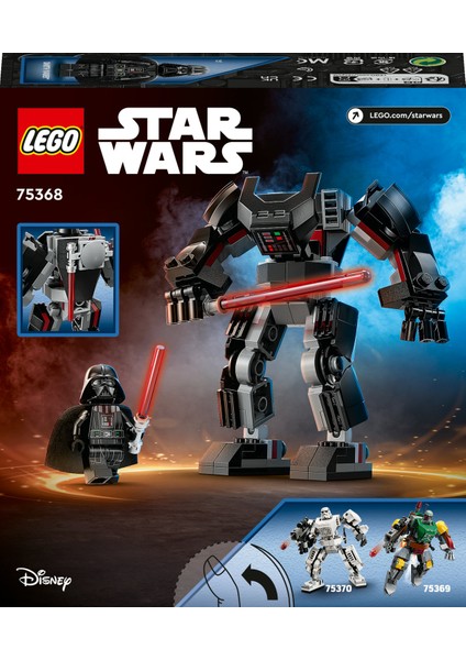 Star Wars# Darth Vader Robotu 75368 - 6 Yaş ve Üzeri Star Wars Hayranı Çocuklar Için Yaratıcı Oyuncak Yapım Seti