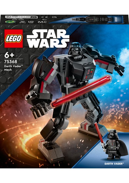 Star Wars# Darth Vader Robotu 75368 - 6 Yaş ve Üzeri Star Wars Hayranı Çocuklar Için Yaratıcı Oyuncak Yapım Seti